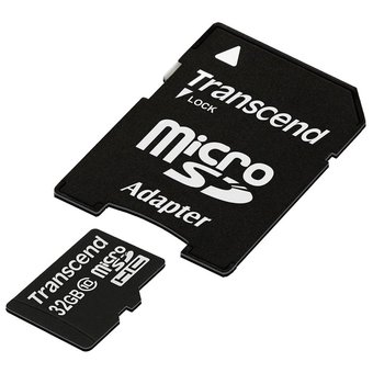  Карта памяти Transcend TS32GUSDHC10 micro SDHC 32GB UHS-I Class 10 U1 с адаптером 