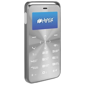  Мобильный телефон HIPER sPhone Vinyl Silver (C-01SLV) 