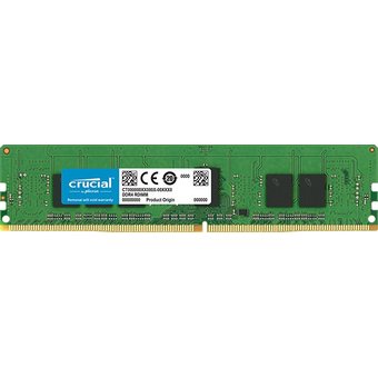  DRAM Crucial (CT4G4RFS8266) 4GB DDR4 2666 MT/s (PC4-21300) CL19 SR x8 ECC Registered DIMM 288pin, EAN: 649528776693 