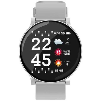  Смарт-часы Smarterra SmartLife UNO 1.3" TFT серебристый (SM-SLUNOW) 