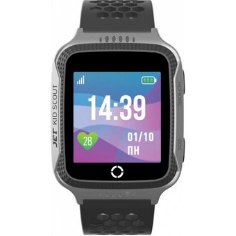  Смарт-часы Jet Kid Scout 45мм 1.44" TFT серый (Scout Grey+Black) 