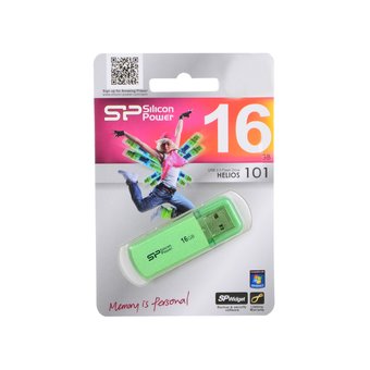  USB-флешка 16G USB 2.0 Silicon Power Helios 101 Green (SP016GBUF2101V1N) 