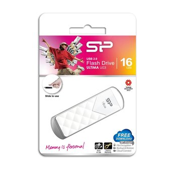  USB-флешка Silicon Power Ultima U03 16GB USB 2.0, Белый (SP016GBUF2U03V1W) 