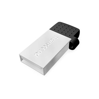  USB-флешка Transcend JetFlash 380 16GB USB 2.0, OTG,металл серебро (TS16GJF380S) 
