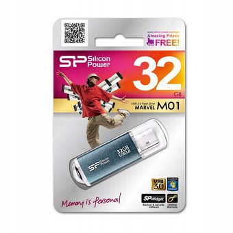  USB-флешка Silicon Power Marvel M01 32Gb USB 3.0, Синий (SP032GBUF3M01V1B) 