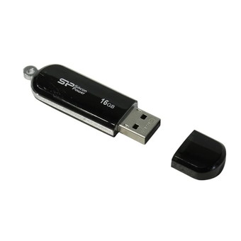  USB-флешка 16G USB 2.0 Silicon Power LuxMini 322 Black (SP016GBUF2322V1K) 