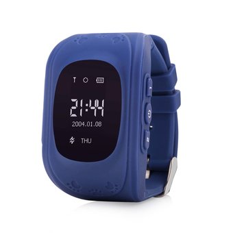  Детские часы телефон с gps трекером Smart baby watch Q50 тёмно синий 