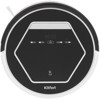  Пылесос-робот Kitfort КТ-553 черный/белый 
