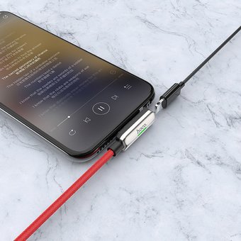  Аудио-кабель HOCO LS28 Apple to Lightning Audio Converter серебро 