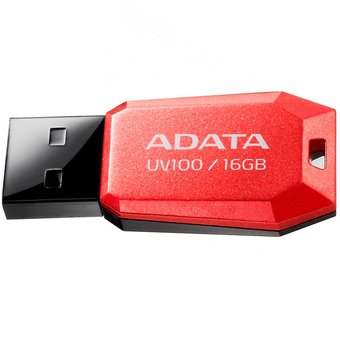  USB-флешка A-DATA UV100 16GB USB 2.0, Красный (AUV100-16G-RRD) 
