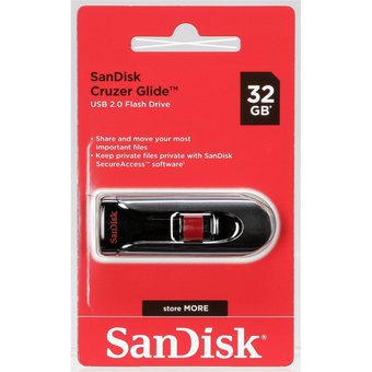  USB-флешка SanDisk CZ60 Cruzer Glide 32GB USB 2.0, Black (SDCZ60-032G-B35) 