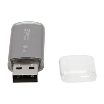  USB-флешка 64G USB 2.0 Silicon Power Ultima II Silver (SP064GBUF2M01V1S) 