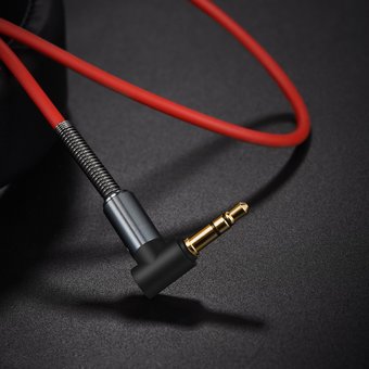  Аудио-кабель HOCO UPA02 Spring 1м (красный) 
