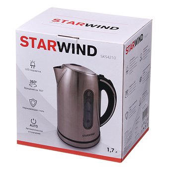  Чайник Starwind SKS4210 серебристый матовый 