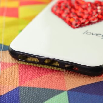  Чехол Стразы сердце для iPhone XS Max 