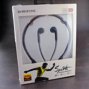  Наушники bluetooth Borofone CBE1 Prime wireless sports, black 