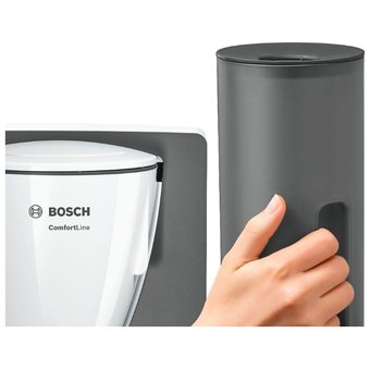  Кофеварка капельная Bosch TKA6A041 серый/белый 