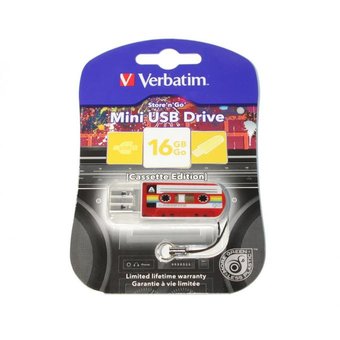  USB-флешка Verbatim Mini Cassette Edition Black (49397) 16G USB 2.0 