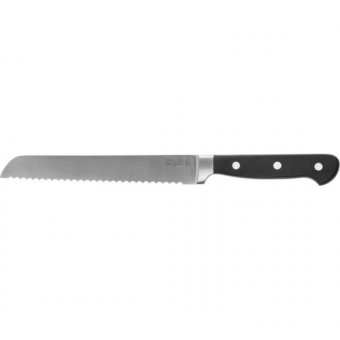 Нож LEGIONER Flavia хлебный, пластиковая рукоятка, лезвие из молибденванадиевой стали, 200мм 