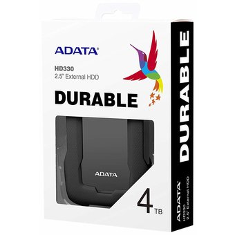  Внешний HDD 4TB A-DATA HD330 (AHD330-4TU31-CBK), 2,5", USB 3.1, черный 