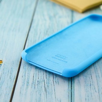  Чехол Silicone case для Samsung A50/A30S 2019 голубой(16) 