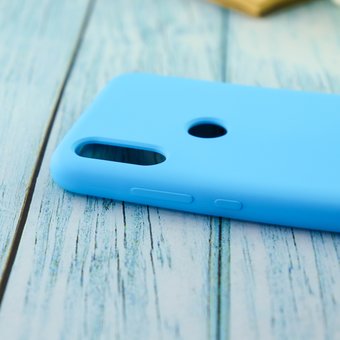  Чехол Silicone case для Xiaomi Mi Play Голубой(16) 