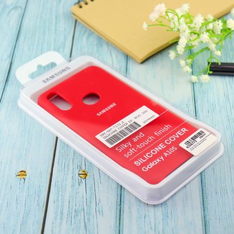  Чехол Silicone case для Samsung A10S 2019 красный(14) 