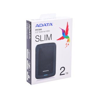  Внешний HDD 2TB A-DATA HV300 (AHV300-2TU31-CBK), 2,5", USB 3.1, черный 