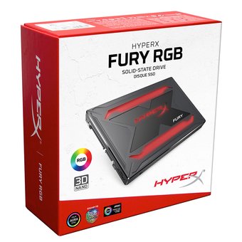  SSD Kingston HyperX Fury RGB 2.5" 480Gb SHFR200/480G 