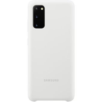  Чехол (клип-кейс) Samsung для Samsung Galaxy S20 Silicone Cover белый (EF-PG980TWEGRU) 