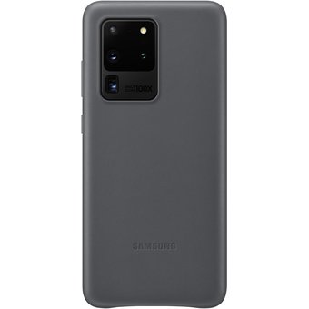  Чехол (клип-кейс) Samsung для Samsung Galaxy S20 Ultra Leather Cover серый (EF-VG988LJEGRU) 