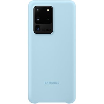  Чехол (клип-кейс) Samsung для Samsung Galaxy S20 Ultra Silicone Cover голубой (EF-PG988TLEGRU) 