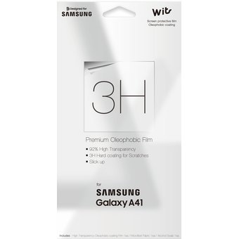  Защитная пленка для экрана Samsung Wits для Samsung Galaxy A41 прозрачная 1шт (GP-TFA415WSATR) 