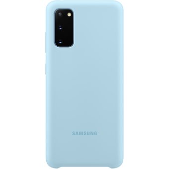  Чехол (клип-кейс) Samsung для Samsung Galaxy S20 Silicone Cover голубой (EF-PG980TLEGRU) 