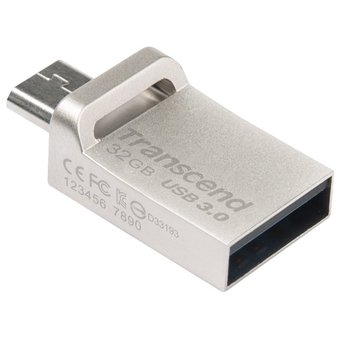  Flash Drive 32GB OTG USB 3.1 gen.1 & micro USB Transcend JetFlash 880 TS32GJF880S 