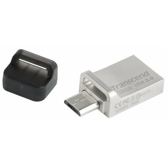  Flash Drive 32GB OTG USB 3.1 gen.1 & micro USB Transcend JetFlash 880 TS32GJF880S 