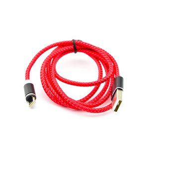  УЦ Дата-кабель USAMS US-SJ292 U-sure (Magnetic) lightning (красный) (ПУ) 