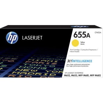  Картридж лазерный HP 655A CF452A желтый (10500стр.) для HP M652/653/M681/682 
