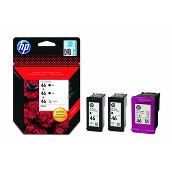  Картридж струйный HP 46 F6T40AE многоцветный/черный набор для HP DJ Adv 2020hc/2520hc 