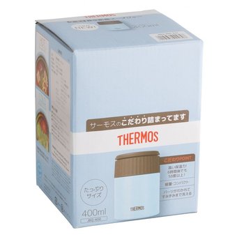  Термос Thermos JBQ-400-AQ (924698) 0.4л. голубой/коричневый 
