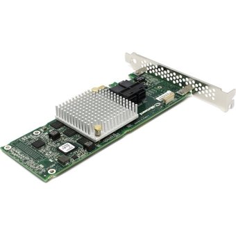  Контроллер Adaptec ASR-8805E SGL (2294001-R) PCIe 3.0 x8 LP, SAS/SATA 12G, RAID 0,1,10,  8port (2xint SFF8643), Cache 512Mb 