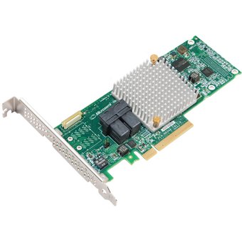  Контроллер Adaptec ASR-8805E SGL (2294001-R) PCIe 3.0 x8 LP, SAS/SATA 12G, RAID 0,1,10,  8port (2xint SFF8643), Cache 512Mb 