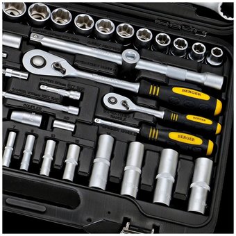  Набор инструментов BERGER BG095-1214 95 предметов 1/2" -1/4" 