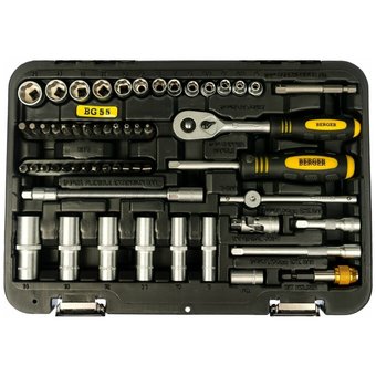  Набор инструментов BERGER BG055-14 55 предметов 1/4" 