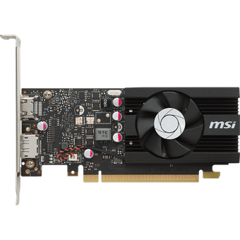  Видеокарта MSI PCI-E GeForce GT 1030 2G LP OC nVidia GeForce GT 1030 2048Mb 64bit GDDR5 1265/6008/HDMIx1/DPx1/HDCP Ret low profile 