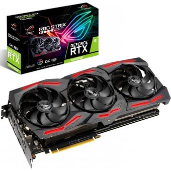  Видеокарта Asus ROG-STRIX-RTX2060S-O8G-EVO-GAMING GeForce RTX2060 Super EVO Gaming OC Aura Sync 8GB 256bit GDDR 