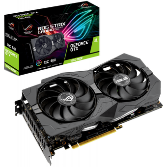  Видеокарта Asus ROG-STRIX-GTX1660S-O6G-GAMING PCI-E nVidia GeForce GTX 1660Super 6144Mb 192bit GDDR6 1530/14002/HDMIx2/DPx2/HDCP Ret 