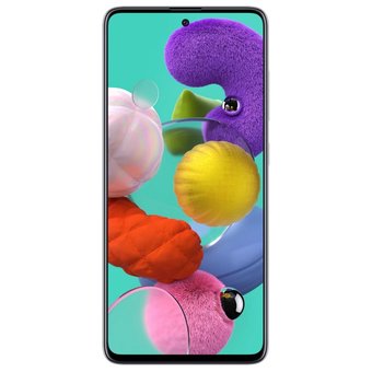  УЦ Смартфон Samsung Galaxy A51 2020 128Gb White - новый, вмятина, не глубокая на задней крышке, справа посередине 1см примерно 