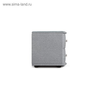  Тумба «Люнетта», 2 ящика, 500 × 450 × 450 мм, стекло, рогожка, цвет серый (6117202) 