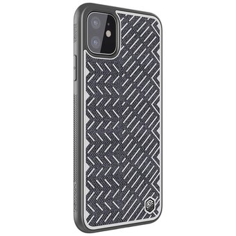  УЦ Чехол Nillkin Herringbone для iPhone 11 (серый) (ПУ) 